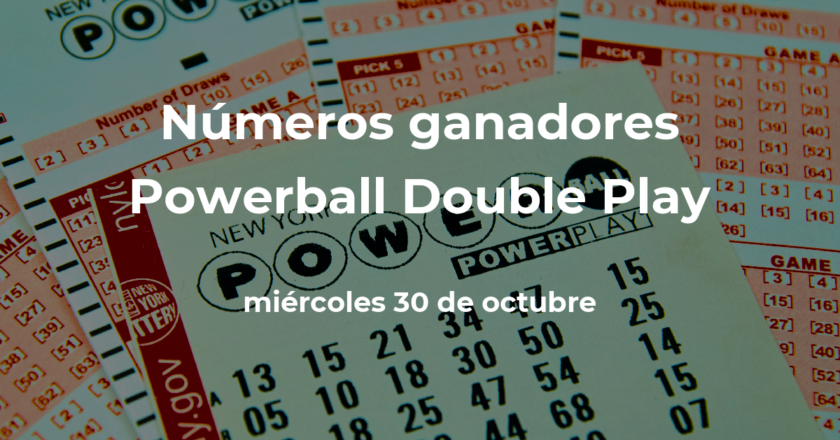 Powerball Double Play: live winning numbers from the draw today, Wednesday, October 30, 2024, with a prize of $10 million dollars