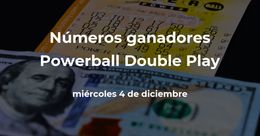 Powerball Double Play: live winning numbers from the draw today, Wednesday, December 4, 2024, with a prize of $10 million dollars